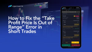 How TP placement triggers out of range error on trading chart